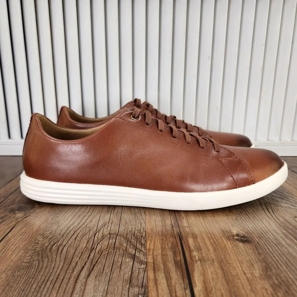 Cole Haan Grand Crosscourt II Sneakers Mens Size 11 M Brown Leather Shoes C26521